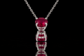 Ruby Solitaire Pendant (pend093)