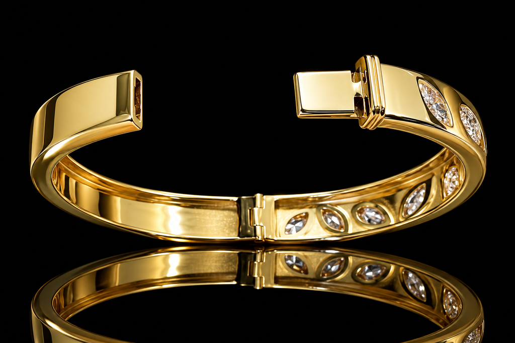 Marquise & Pear Diamond Bangle (brac046)