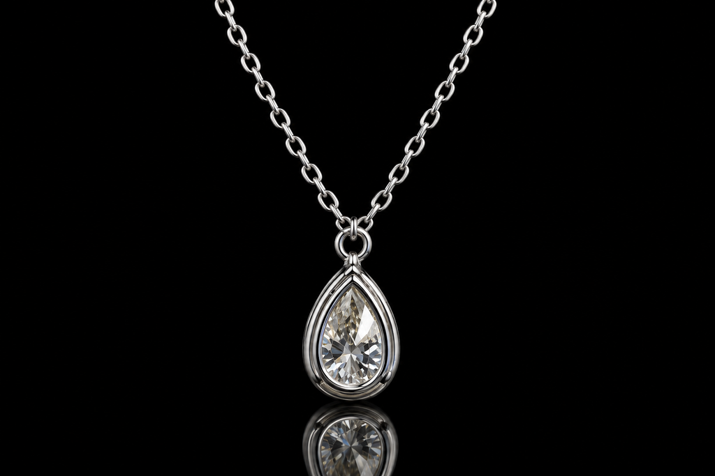 Pear Diamond Pendant (pend130)