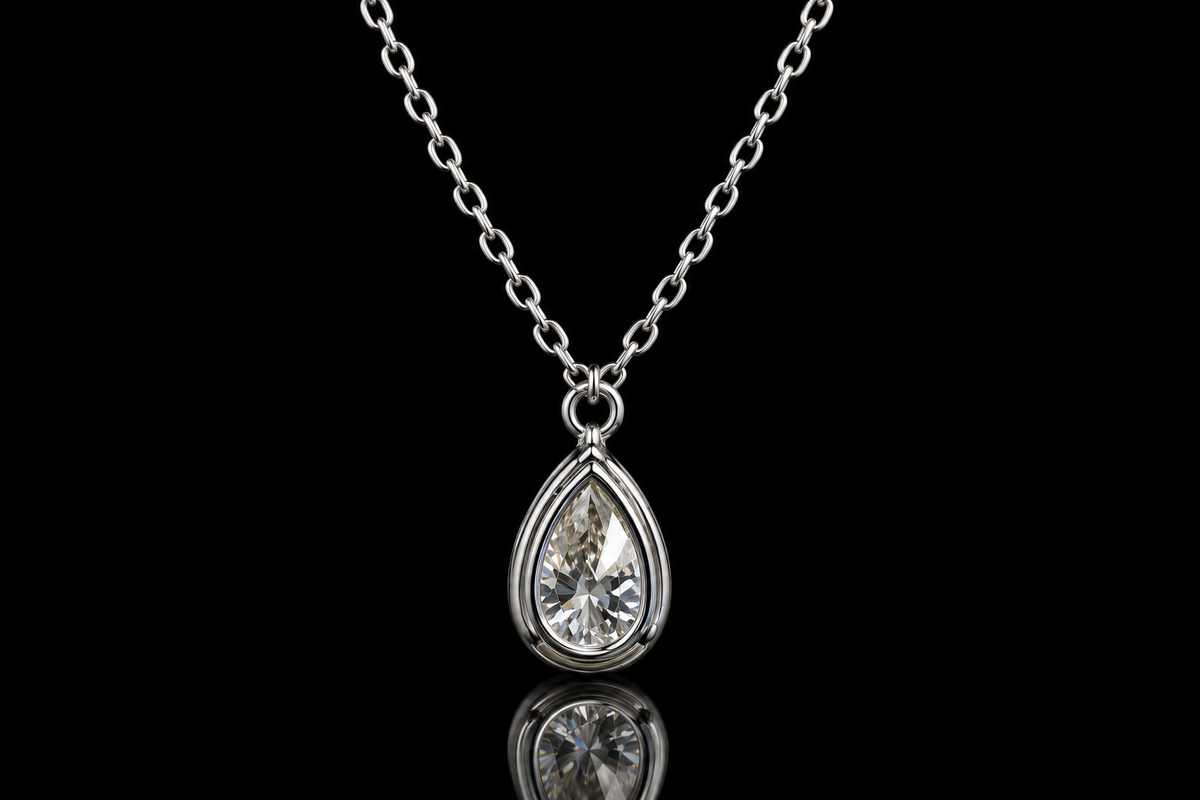 Pear Diamond Pendant (pend130)